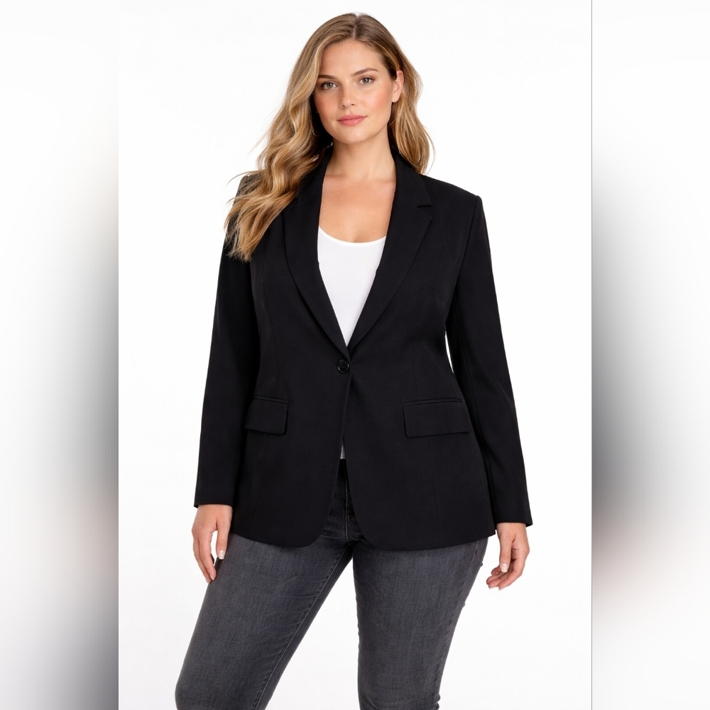 Universal Standard Megan Blazer – Black – Size S/14-16 – NWT